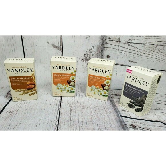 Yardley Soap Mix And Match Shower Pack 2 Shea Butter Oatmeal Almond & Charcoal - Picture 5 of 9